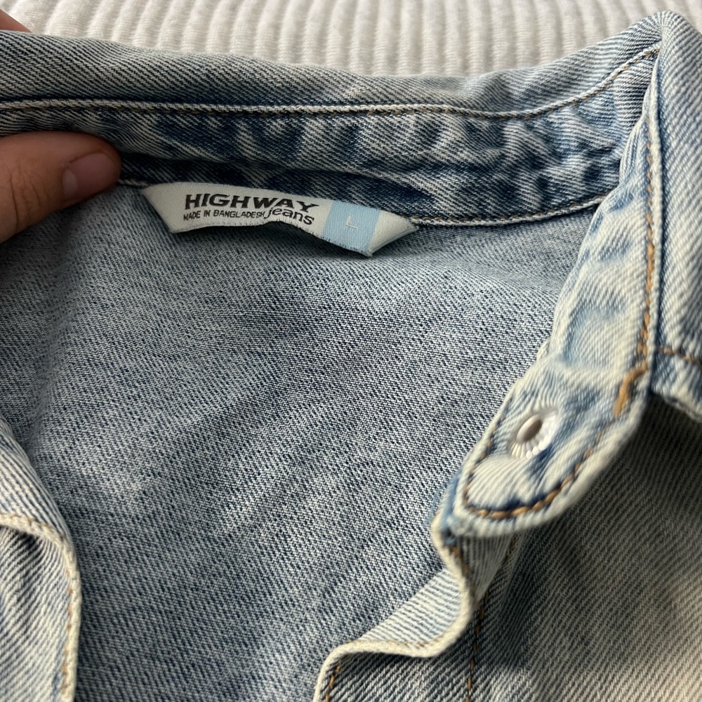 Long denim jacket - Picture 2 of 4